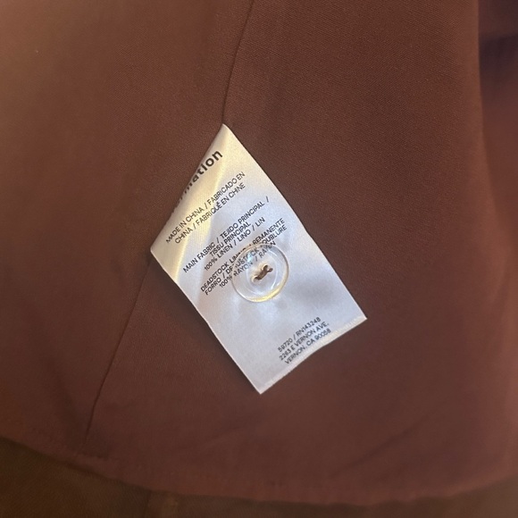 NEW Reformation Satori  Linen Maxi Dress in Brown | size 4 - Picture 10 of 15